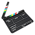 Pikkukuva 4 / 5: Ammattimainen elokuvafilmin clapperboard 30x25CM - Ohjaajan video-kohtaus-toimintatyökalu