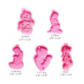 Miniatyrbillede 4 af 5: 5 stk. Gravid Mor Nøglering Epoxy Resin Form Håndlavede Vedhæng Silikoneform