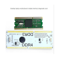 Miniatyrbillede 4 af 5: Bærbar/stationær computer bundkort hukommelsesstik diagnostisk analysator testkort notesbog til Ddr3/4