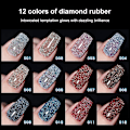 Miniatyrbild 3 av 5: Nagelgellack Färgglatt Glitter UV Nagelgel Semi Permanent Nagelkonst Salong Glitter