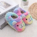Miniatyrbilde 4 av 4: Gutter og jenter varme plysj dyreslippers barn vinter innendørs husholdningssko alpaca 5-6 toddler
