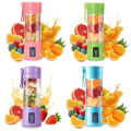 Miniatyrbilde 4 av 5: (Lilla) Bærbar Smoothie Blender, Personlig Blender med 6 3D-Blader, USB Oppladbar Juicer, for H