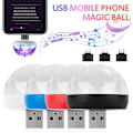 Miniatyrbillede 2 af 5: 4 stk. USB Partylys Bil Atmosfærisk Lys Disco Lys Hot Field Jump DJ Discokugle Scene Lampe