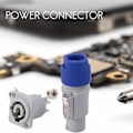 Miniatyrbild 2 av 5: 20 st Speakon hane Powercon typ A ingång+utgång chassipaneladapter 3 stift Powercon högtalare C