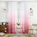 Miniatyrbilde 2 av 3: Gradient Gardin Tulle Vindu Voile Drape Valance Glatt Panel Stoff