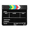 Pikkukuva 1 / 5: Ammattimainen elokuvafilmin clapperboard 30x25CM - Ohjaajan video-kohtaus-toimintatyökalu