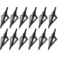 Miniatyrbilde 1 av 3: Jakthoder, 12pk 3 blader bueskyting jakthoder 100 korn skrue-i pilspisser pilspisser kompatible med tradisjonelle buer og kompo bue-meili