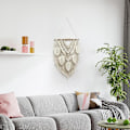 Miniatyrbillede 4 af 5: Bohemian Tassel Håndlavet Vægkunst Gobeliner Boho Makrame Vægindretning Chic Gobelin Håndvævet Penda