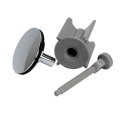 Miniatyrbild 1 av 2: Universell handfattspropp Badrum 40mm Pop-up-propp Ersättning Avloppspropp Avtagbar Justerbar Manuell L