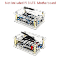 Miniatyrbillede 4 af 5: Til Orange Pi 3 Kabinet Transparent Akryl Skalboks Beskyttende Kabinet Til Orange Pi 3 Uden Blæser