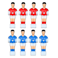 Miniatyrbillede 1 af 5: 8 stk. bordfodbold udskiftning plastik fodbold tilbehørssæt