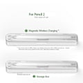 Miniatyrbilde 2 av 2: For Pencil 1 2 Generasjon Trådløs + Magnetisk Trådløs Lading For Etui Bærbar