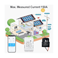 Miniatyrbillede 1 af 5: Tuya Solar Pv Bidirektionel Wifi Energimåler Med Ct 150a To-vejs Klemmestrømsensor Transformator