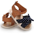 Miniatyrbilde 4 av 4: Spedbarnsandaler for sommeren, pustende og sklisikre, for gutter og jenter, myke såler, nyfødte førstegangssko e-bowknot 12-18 months infant