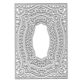Miniatyrbilde 1 av 5: Rektangulært metallskjærende stensil DIY Scrapbooking Album Papirkort Mal Embossing Dekorasjon