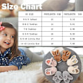 Miniatyrbilde 2 av 5: Jenteslippers for småbarn, guttesko til småbarn, søte med kanindesign, plysj innendørsslippers, sklisikre 6-6.5 toddler