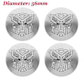 Pikkukuva 1 / 5: 4 kpl 56+60 mm Cool Autobots -logolla varustetut Transformers-merkit, auton vanteen keskihatut, tarrat, vanteen peite, auton tyylivarusteet 56mm silver