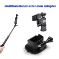 Miniatyrbild 4 av 5: Förlängd adapterbas stativbas för Osmo Pocket 3 Handheld Gimbal Action Camera, halkfri kameramonteringstillbehör