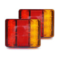 Miniatyrbillede 2 af 5: 2 stk. 12V Baglygter Trailer Lygter 8LED Bil Baglygte Lastbil Baglygte