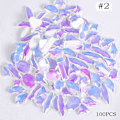Miniatyrbillede 3 af 5: Negle Rhinestones Multi Shapes Crystal Gems Til 3d Negle Kunst Dekorationer
