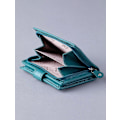 Miniatyrbild 5 av 5: Liten läderflikväska i teal