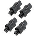 Miniatyrbilde 3 av 5: IEC320 C8 til IEC320 C5 Konverter 10A 250V 2.5A 250V Strømkabeladapter for Bærbar PC Strømadapter UPS Server 4stk?