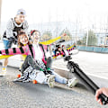 Miniatyrbilde 2 av 3: Utvidbar stativstativ for skrivebord 108 cm/42,5 tommer maks. Høyde 360 roterbart kulehode med telefonholder trådløs fjernutløser for Vlog Selfie Live Strea
