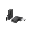 2 st/set Vinkel USB 3.1 Typ C Hane till Hona Adapter USB-C Adapter för Smart Phone Bärbar