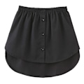 Miniatyrbilde 4 av 4: Skjorteforlengere Justerbar Lagdeling Falske Topper Nedre Kant Med Elastisk Midjebånd Miniskjørt black 5xl