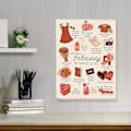 Miniatyrbild 5 av 5: 2025 Bucket List Kalender, 12 Månader Stor Dubbel Spiralbunden Väggkalender
