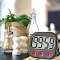 Miniatyrbild 5 av 5: Kök Timer, Digital Visuell Timer Magnetisk Klocka Stoppur Nedräkningstimer, Stor Lcd-skärm Visar Stora Siffror