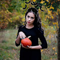 Miniatyrbillede 4 af 5: Halloween Sort Hovedbånd Kostume Tilbehør