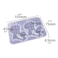 Miniatyrbilde 5 av 5: DIY Portrettform Silikonform Resin Epoxy Nøkkelringer Til Anheng Dekorasjon