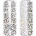 Miniatyrbillede 1 af 5: Neglekunst Rhinestones Runde Krystaller Glas Flatback Til Diy Smykkefremstilling style 4