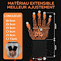 Miniatyrbild 2 av 5: Grillhandskar, grillhandskar värmebeständiga ugnshandskar upp till 800°C med EN407-certifiering för
