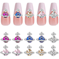 Miniatyrbillede 3 af 5: 10 stk. Planet Negle Rhinestones Legering Diamant Krystal Charm Luksus Neglekunst 3d Skinnende Saturn Form Negle Diy Håndværk Neglekunst Kvinde Pige Tilbehør