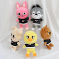 Miniatyrbillede 2 af 5: 8 stk Skzoo Plushies Stray Kids Plyslegetøjssæt 8 tommer Søde Udstoppede Dyr Legetøj Stray Kids Ideer til Drenge og Piger