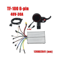 Miniatyrbilde 2 av 5: 48v 30a Elektrisk Scooter Motorkontroller+tf100 6pin Dashbord Deler For 10 Tommer