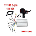 Miniatyrbillede 2 af 5: 48v 30a Elektrisk Scooter Motor Controller+tf100 6pin Dashboard Dele Til 10 Tommer