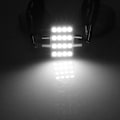 Miniatyrbillede 3 af 5: 1 stk 31mm 3528 16smd Bil Led Dome Festoon Dobbelt-spids Taglys