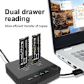 Miniatyrbilde 2 av 5: Dual-bay M.2 Sata- Hdd Offline Clone Duplicator For M2 Sata B-key/m&b-key Read