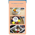 Miniatyrbilde 1 av 5: Bærbar frukt- og grønnsakvaskemaskin, fruktrenser, USB-trådløs matrenser for frukt