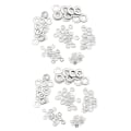 Miniatyrbilde 1 av 5: 105 stk 304 flate rustfrie stålskiver M3 M4 M5 M6 M8 M10