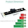 Pikkukuva 4 / 5: U2-liitäntä SFF-8639 (u.2) M.2 NVMe NGFF -avaimeen M-avaimeen M2-sovitin