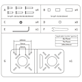 Miniatyrbillede 3 af 5: Computer Monitor Vesa Monteringsbeslag Universal Router Tablet Metal Fixer Plade