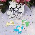 Miniatyrbillede 3 af 5: Fugle Metal Skæredøre Skabelon Diy Scrapbooking Album Papirkort Skabelon Form Embossing Kunsthåndværk Dekoration
