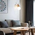 Miniatyrbillede 4 af 4: E27 væglampe til børn, kreativ julebelysning med gevir og hjorteform, kompatibel med soveværelse, stue (træ