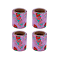 Pikkukuva 3 / 5: 6cm fuchsia glitter tyllirullat - 4 kpl DIY-askarteluun ja koristeluun, Symphony polyester tyllikangas, kulutusta kestävä