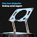 Miniatyrbillede 1 af 5: Laptop Stativ Justerbar Aluminium Legering Notebook Tablet Stativ Op Til 17 Tommer Laptop