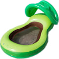 Miniatyrbillede 1 af 5: Oppustelig avocado-flyder med markise, luftmadras, oppustelig svømmering til pool, vandlegetøj til voksne, til sommerpoolparty